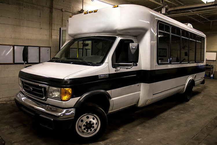 Party bus interior